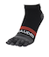 ヒートクロス 5指ソックス 3足組 WHTORGRED SK4F0008-WA894-GRGSA 黒