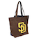 エムエルビー（MLB）キャンバストート トートドジャース パドレス MLB-TTB03 BLUExBROWN