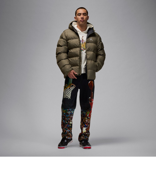 バスケットボールウェア ジョーダン BRKLN パファー フーディ