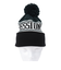 セッションズ（SESSIONS）ニット帽 ポンポン カフ ワッチ 24080280 BLK フリーサイズ 黒