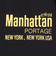 マンハッタンポーテージ（ManhattanPortage）ロングスリーブ プリント Tシャツ 24FW-MP-M593 BLACK
