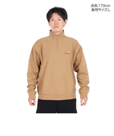 カーハート（CARHARTT）ハーフジップ アメリカン スクリプト  