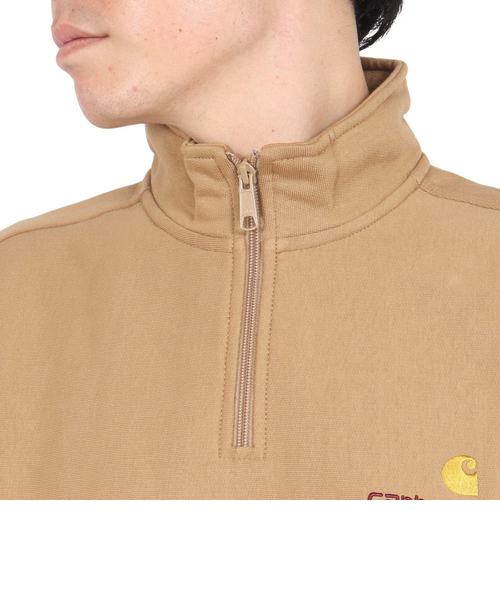 カーハート（CARHARTT）ハーフジップ アメリカン スクリプト
