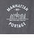 マンハッタンポーテージ（ManhattanPortage）ロングスリーブ プリント Tシャツ 24FW-MP-M592 CHARCOAL