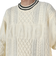 エクストララージ（XLARGE）CABLE クルーネックニット 101244015001-OFF WHITE