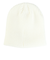 リボン付 リブ ニット帽 WG256 WH 白