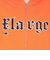 エクストララージ（XLARGE）PATCHED ロゴ ジップアップ フーディー スウェットシャツ 101244012001-ORANGE