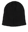 リボン付 リブ ニット帽 WG256 BK 黒