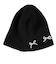 パールリボン付 ニット帽 WG257 BK 黒