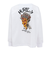 ハーレー（HURLEY）ジュニア オーバーサイズド ピザ ロングスリーブ Tシャツ BCLS242003-WHT