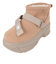 ブーツ カジュアルシューズ 厚底 ショート ムートン ブーツ CHUNKY SK-299 Tan/Tp01M