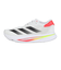 アディダス（adidas）ランニングシューズ アディゼロ SL2 ホワイト レッド JR0738 スニーカー ジョギング 軽量 通気性 リサイクル