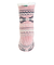 ルームソックス 裏ボア フェアアイル柄 クルー丈 4275-14M PNK ピンク 23cm