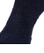 ルームソックス WARM HOME クルー丈 モヘヤ風 3FR06W BLU ネイビー 25?