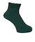 ルームソックス WARM HOME 刺繍 ショート丈 3FR03W GRN ダークグリーン 25cm