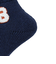 ルームソックス WARM HOME 刺繍 ショート丈 3FR03W NVY ネイビー 25cm
