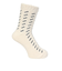 ルームソックス WARM HOME ニット柄 ミドル丈 3FR04W WHT 25cm
