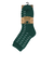 ルームソックス WARM HOME ニット柄 ミドル丈 3FR04W GRN 緑 25cm