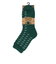 ルームソックス WARM HOME ニット柄 ミドル丈 3FR04W GRN 緑 25cm