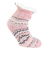 ルームソックス 裏ボア フェアアイル柄 ショート丈 4275-13M PNK ピンク 23cm