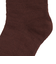 スタイリング満足 美温活 よもぎ蒸し心地 ルームソックス 靴下 無地 ロング丈 55cm 4245-82M BRN 茶色 23cm