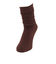 スタイリング満足 美温活 よもぎ蒸し心地 ルームソックス 靴下 無地 ロング丈 55cm 4245-82M BRN 茶色 23cm
