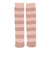 スタイリング満足 美温活 おふとん心地 ルームソックス 靴下 ボーダー柄 60cm 防寒対策 4245-88M PNK ピンク 22cm