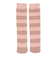 スタイリング満足 美温活 おふとん心地 ルームソックス 靴下 ボーダー柄 60cm 防寒対策 4245-88M PNK ピンク 22cm