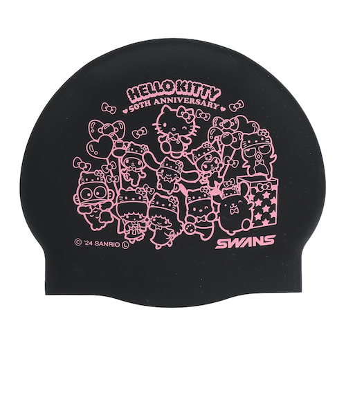 スワンズ（SWANS）水泳 メッシュキャップ サンリオ ハローキティ
