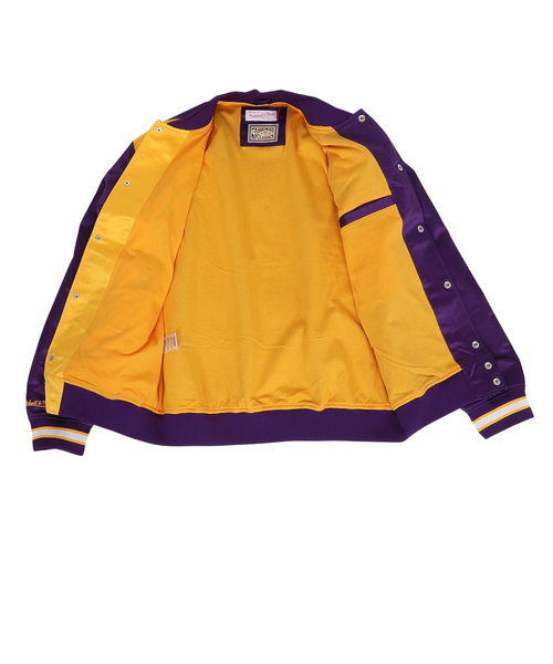 ライト サテン ジャケット NBA ロサンゼルス レイカーズ OJBF5523