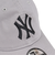 ニューエラ（NEW ERA）キャップ 9TWENTY ニューヨーク ヤンキース ウォッシュドコットン グレー×ブラック 14525117 帽子 Mサイズ