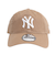 ニューエラ（NEW ERA）キャップ 9TWENTY ニューヨーク ヤンキース ウォッシュドコットン カーキ×ホワイト 14525113 帽子 Mサイズ