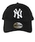 ニューエラ（NEW ERA）帽子 9TWENTY ニューヨーク ヤンキース ウォッシュドコットン ブラック×ホワイト 14525122 キャップ Mサイズ