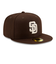 ニューエラ（NEW ERA）キャップ 59FIFTY MLB オンフィールド サンディエゴ パドレス オルタネイト バーントウッド 14524855 茶色