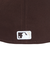 ニューエラ（NEW ERA）キャップ 59FIFTY MLB オンフィールド サンディエゴ パドレス オルタネイト バーントウッド 14524855 茶色