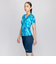 ナイキ（NIKE）フィットネス水着 レディース 水泳 総柄ジップ付き半袖セパレーツ 2993131-010