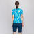 ナイキ（NIKE）フィットネス水着 レディース 水泳 総柄ジップ付き半袖セパレーツ 2993131-010