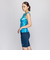 ナイキ（NIKE）フィットネス水着 レディース 水泳 総柄ジップ付き袖なしセパレーツ 2993130-010