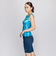 ナイキ（NIKE）フィットネス水着 レディース 水泳 総柄ジップ付き袖なしセパレーツ 2993130-010