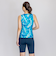 ナイキ（NIKE）フィットネス水着 レディース 水泳 総柄ジップ付き袖なしセパレーツ 2993130-010