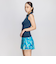 ナイキ（NIKE）フィットネス水着 レディース 水泳 ジップ付き袖なしゆったりシルエット総柄2in1パンツセパレーツ 2993129-010