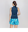 ナイキ（NIKE）フィットネス水着 レディース 水泳 ジップ付き袖なしゆったりシルエット総柄2in1パンツセパレーツ 2993129-010