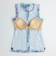 ナイキ（NIKE）フィットネス水着 レディース 水泳 総柄ジップ付き袖なしセパレーツ 2993130-018