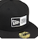ニューエラ（NEW ERA）キャップ 59FIFTY ボックスロゴ ブラック×ホワイト 14525230 帽子 57.7cm-59.6cm