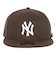 ニューエラ（NEW ERA）キャップ 59FIFTY ニューヨーク・ヤンキース ブラウン×ホワイト 14525207 帽子 57.7cm-59.6cm