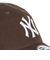 ニューエラ（NEW ERA）帽子 キャップ 9TWENTY ニューヨーク・ヤンキース ウォッシュドコットン 14525121 57cm-61cm ブラウン