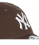 ニューエラ（NEW ERA）帽子 キャップ 9TWENTY ニューヨーク・ヤンキース ウォッシュドコットン 14525121 57cm-61cm ブラウン