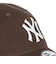 ニューエラ（NEW ERA）帽子 キャップ 9TWENTY ニューヨーク・ヤンキース ウォッシュドコットン 14525121 57cm-61cm ブラウン
