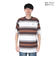 ハーレー（HURLEY）オーバーサイズド ボーダー 半袖Tシャツ MSS2411019-BRW