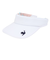 ルコックスポルティフ（lecoqsportif）テニス リバーシブルサンバイザー LN5SCP70L WHNV